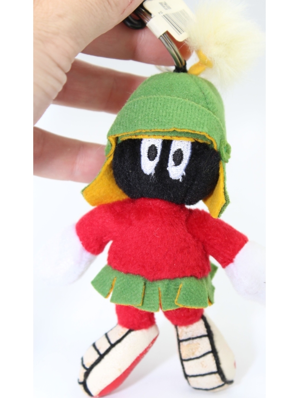 Vintage Warner Bros. Looney Tune Marvin The Martian 5" Bean Bag Key Chain Plush